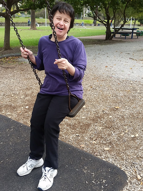 Mariza on the swing